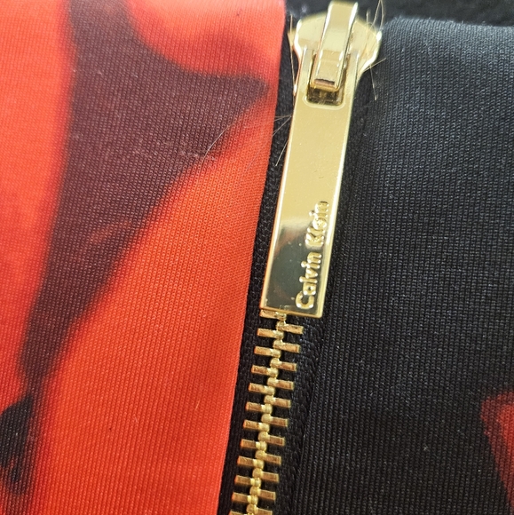 Calvin Klein red and black floral dress - Picture 3 of 6